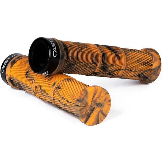 Cast MTB Bamba Lock On Grip Black - Black/Orange